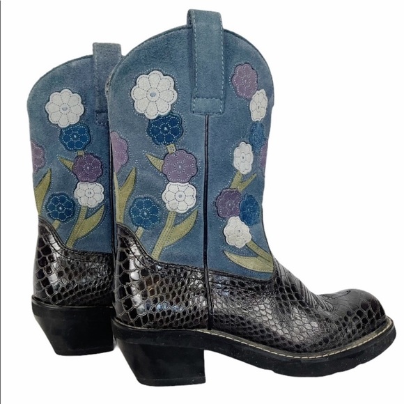 Doll Baby ARIAT Floral Western Boots! Size 11 - Picture 9 of 13